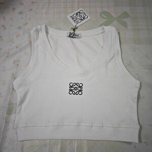 Loewe Anagram Embroidered Cropped Vest